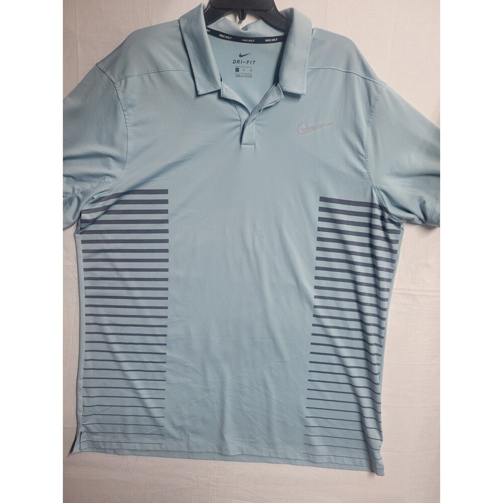 Nike Men's Polo Golf Size XL  Dry -Fit  Light Blue